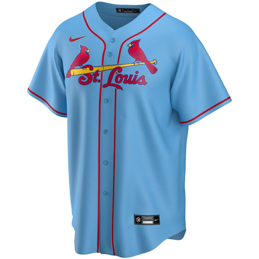 Light Blue St. Louis Cardinals Nike Alternate Replica Custom Jersey