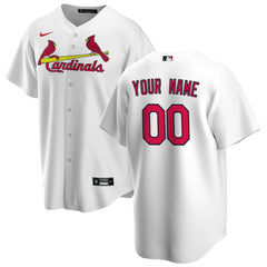 White St. Louis Cardinals Nike Home Replica Custom Jersey