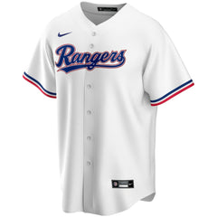 White Texas Rangers Nike Home Replica Custom Jersey