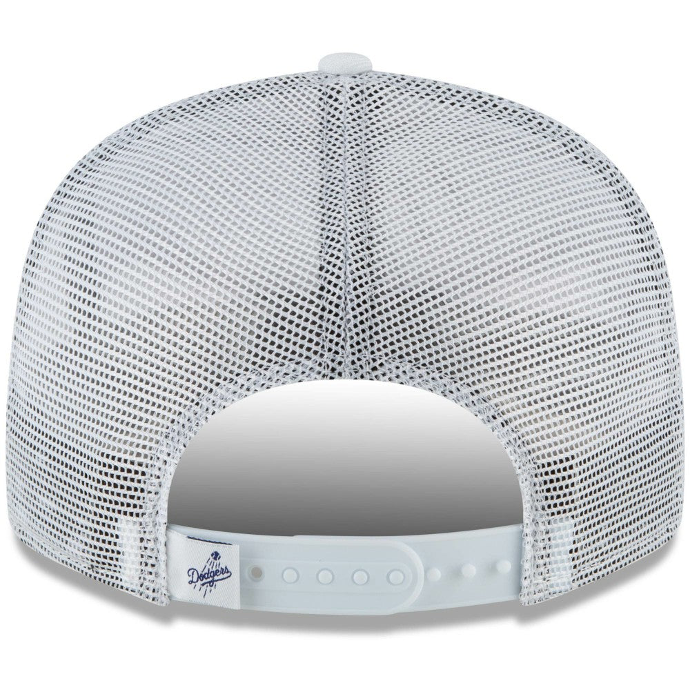 White Los Angeles Dodgers New Era Elements Trucker 9FIFTY Snapback Hat