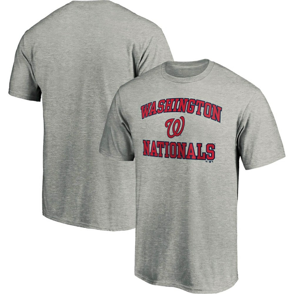 Heather Gray Washington Nationals Fanatics Heart & Soul T-Shirt