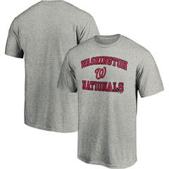 Heather Gray Washington Nationals Fanatics Heart & Soul T-Shirt