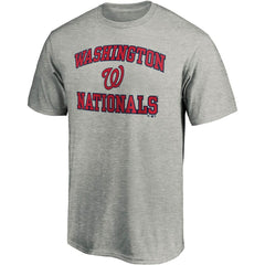 Heather Gray Washington Nationals Fanatics Heart & Soul T-Shirt
