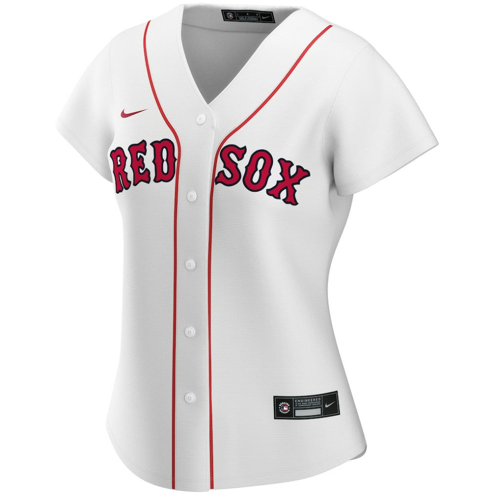 White Boston Red Sox Nike Women's Home Replica Custom Jersey