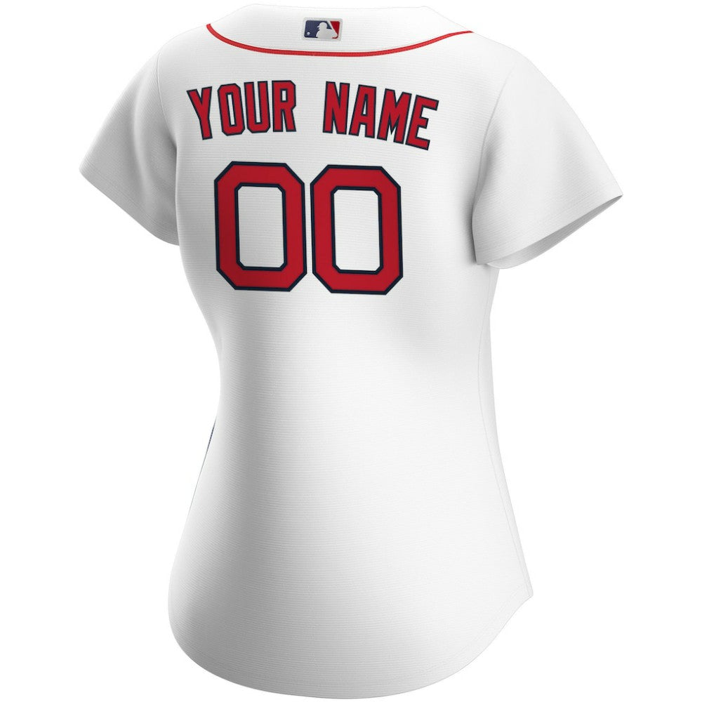 White Boston Red Sox Nike Women's Home Replica Custom Jersey