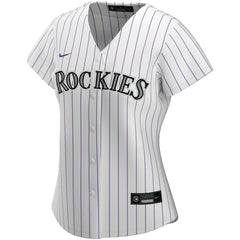 White Colorado Rockies Nike Women's Home Replica Custom Jersey