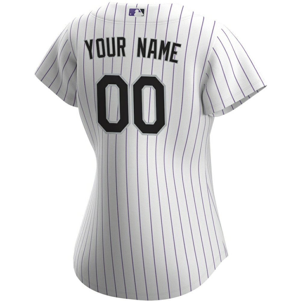 White Colorado Rockies Nike Women's Home Replica Custom Jersey