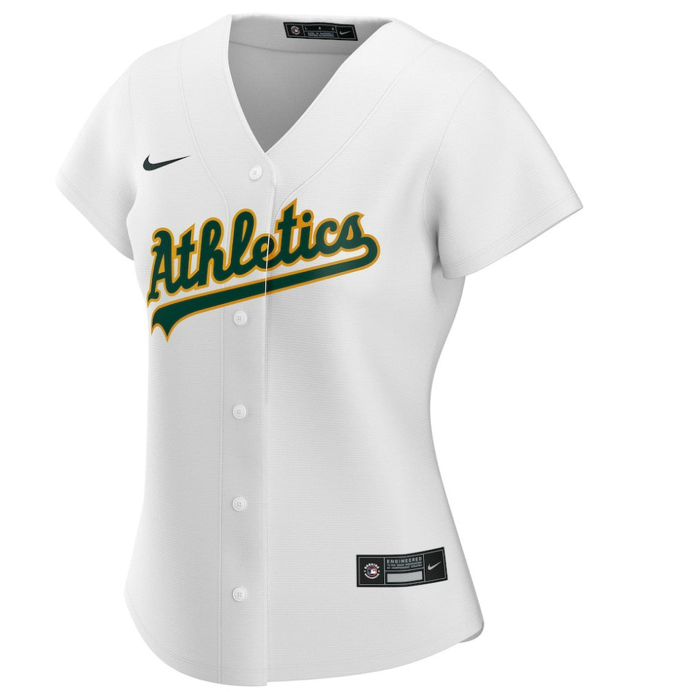 White Athletics Nike Women's Home Replica Custom Jersey