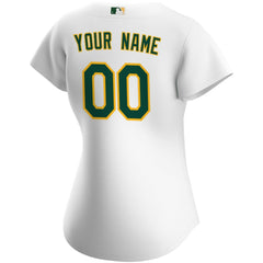 White Athletics Nike Women's Home Replica Custom Jersey