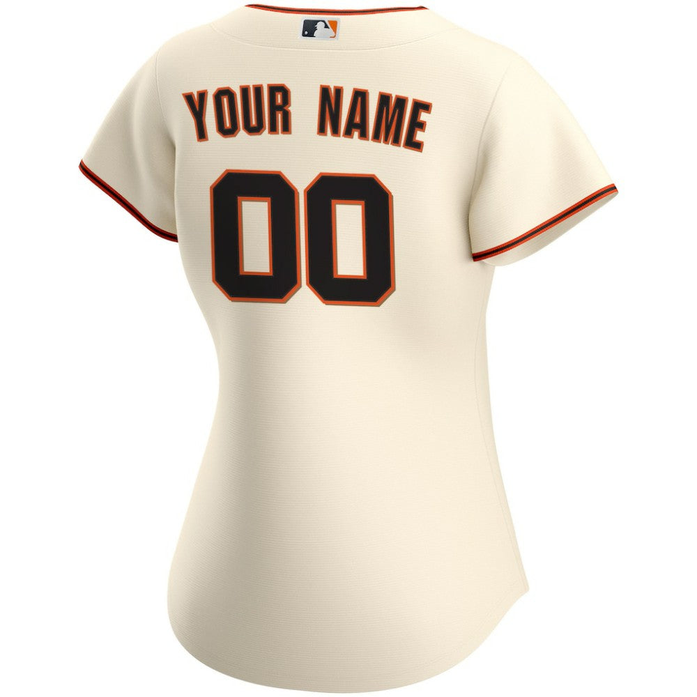 Cream San Francisco Giants Nike Women's Home Replica Custom Jersey