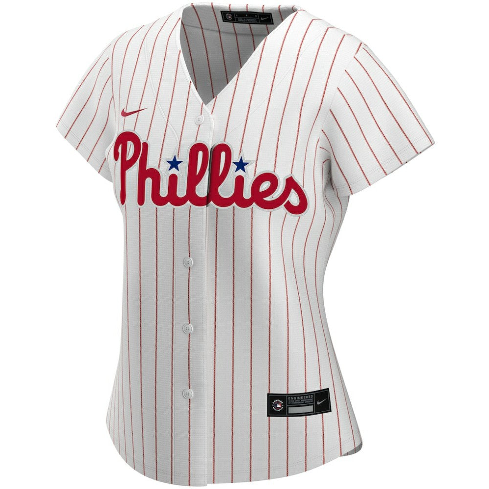 White Philadelphia Phillies Nike Women's Home Replica Custom Jersey