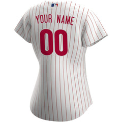 White Philadelphia Phillies Nike Women's Home Replica Custom Jersey
