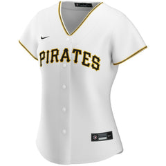 White Pittsburgh Pirates Nike Women's Home Replica Custom Jersey