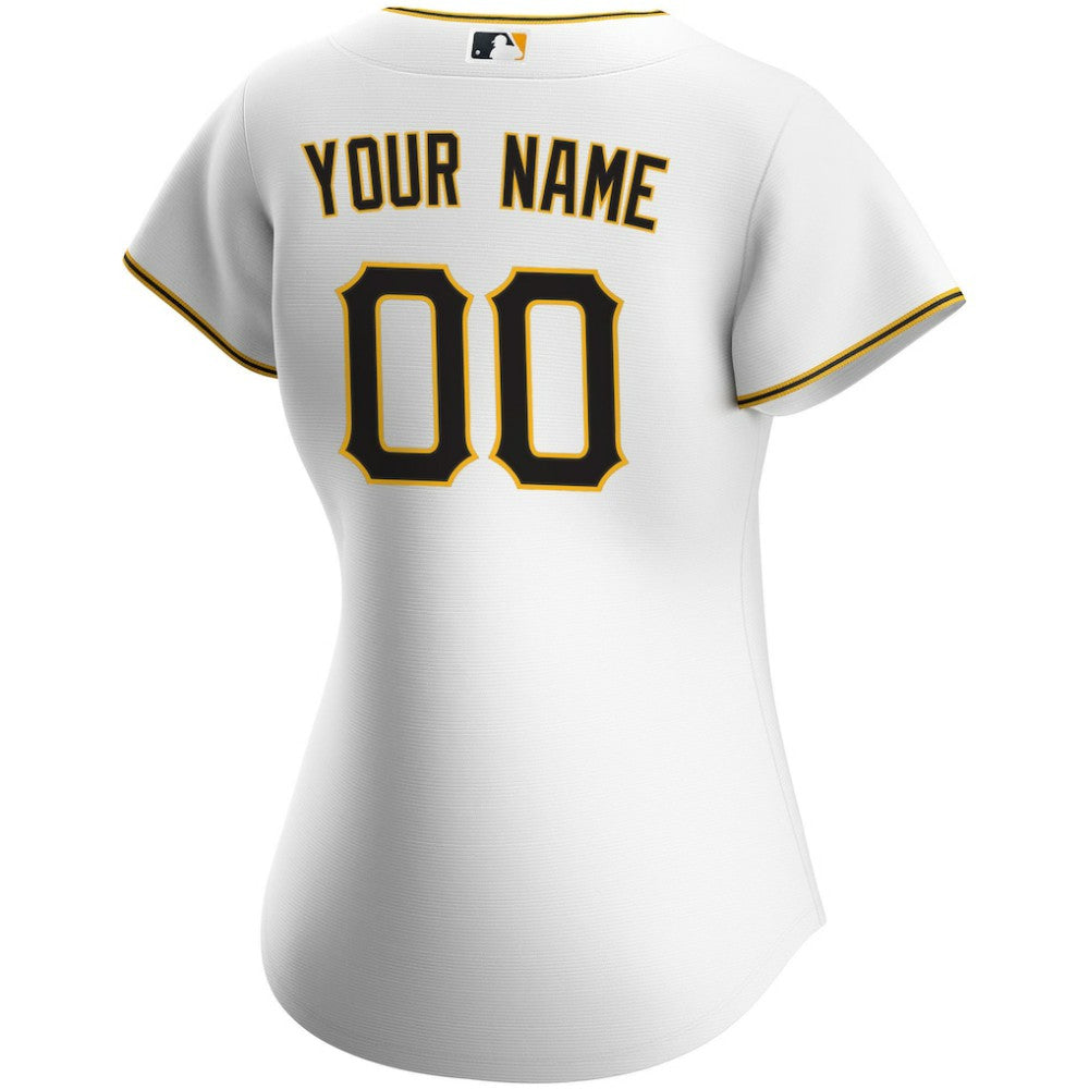 White Pittsburgh Pirates Nike Women's Home Replica Custom Jersey