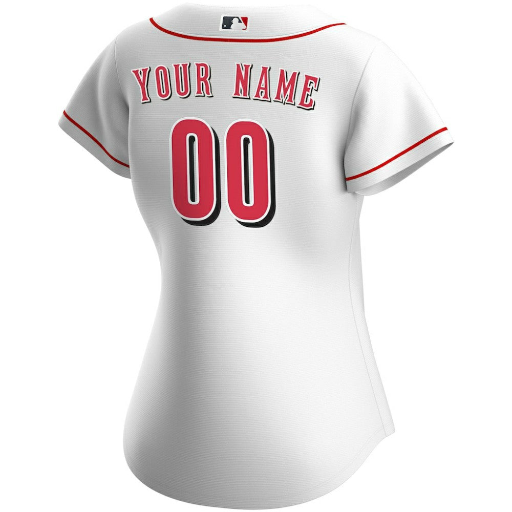 White Cincinnati Reds Nike Women's Home Replica Custom Jersey
