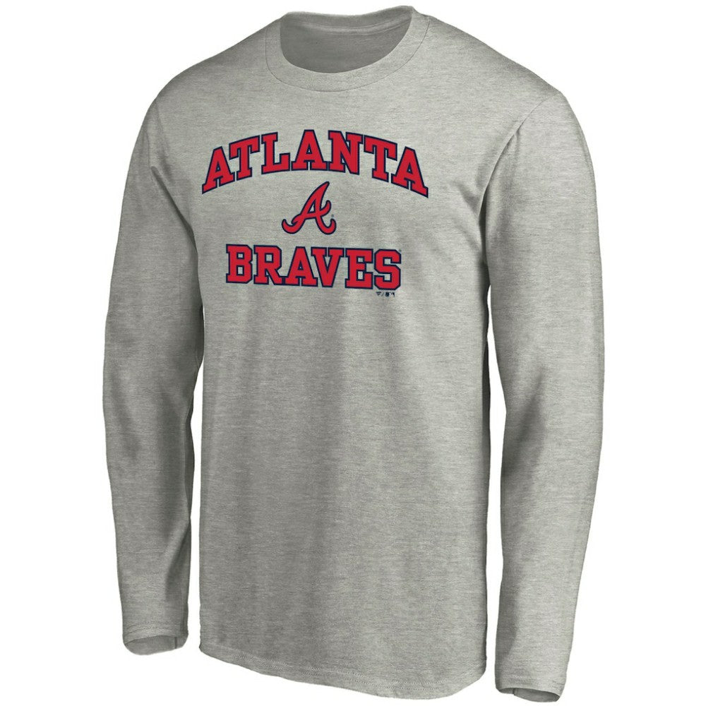 Gray Atlanta Braves Fanatics Heart & Soul Long Sleeve T-Shirt