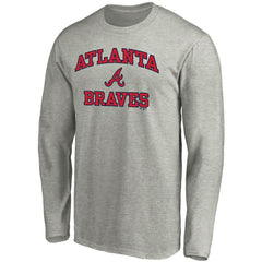 Gray Atlanta Braves Fanatics Heart & Soul Long Sleeve T-Shirt