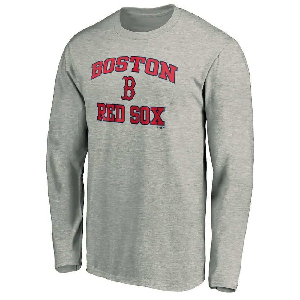 Gray Boston Red Sox Fanatics Heart & Soul Long Sleeve T-Shirt