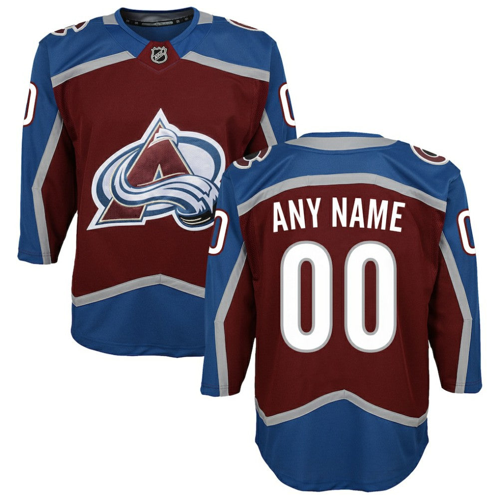 NHL Colorado Avalanche Youth Home Premier Custom Jersey