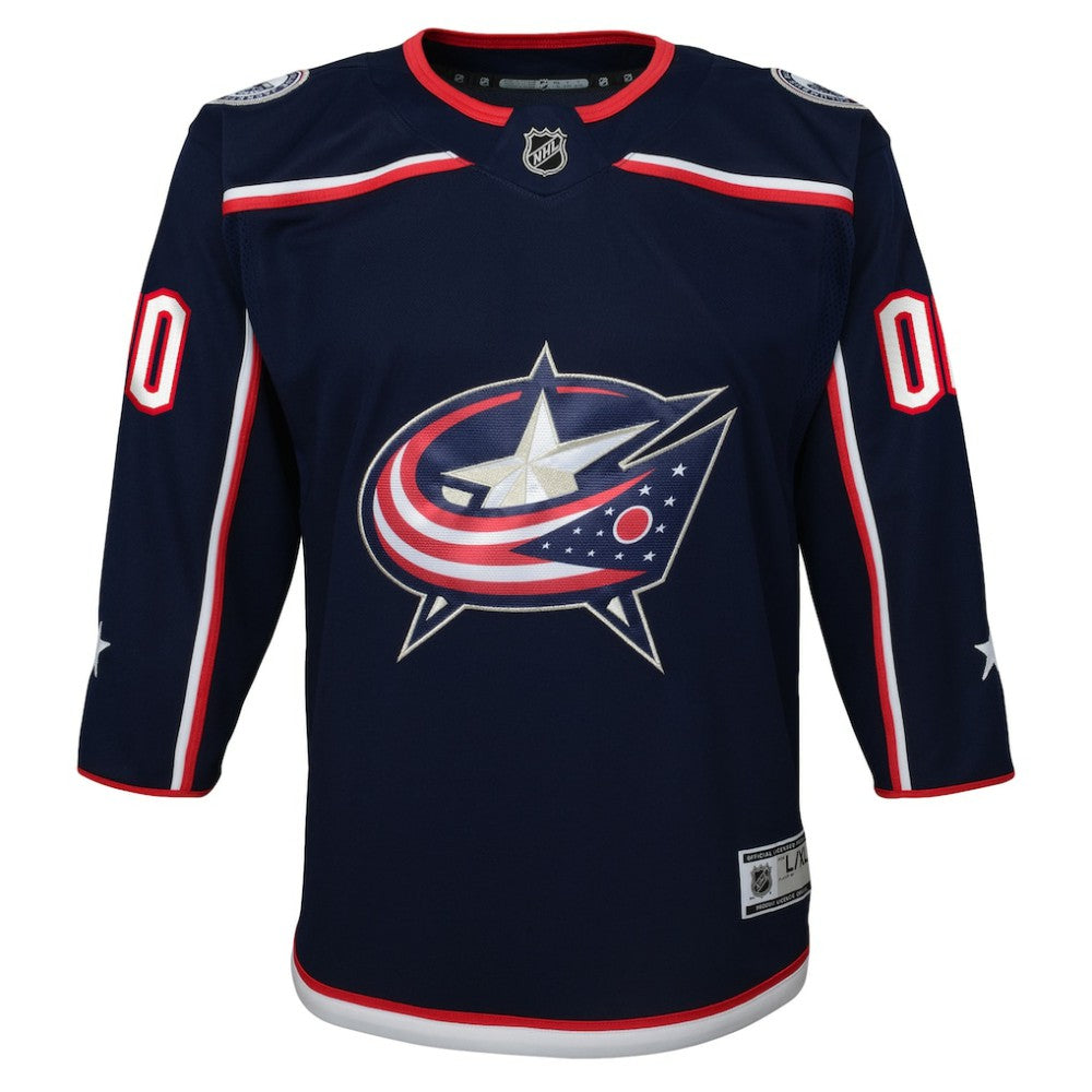 NHL Columbus Blue Jackets Youth Home Premier Custom Jersey