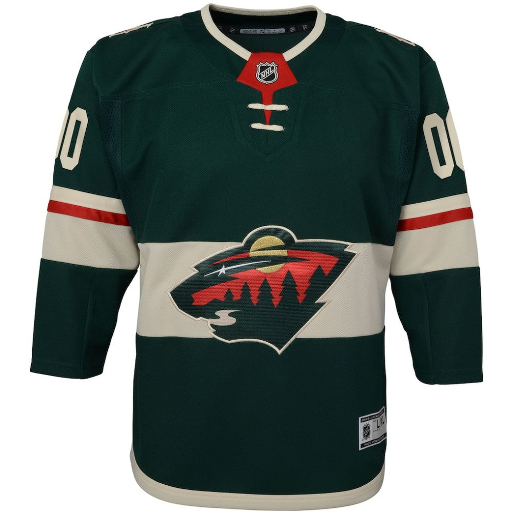 NHL Minnesota Wild Youth Home Premier Custom Jersey