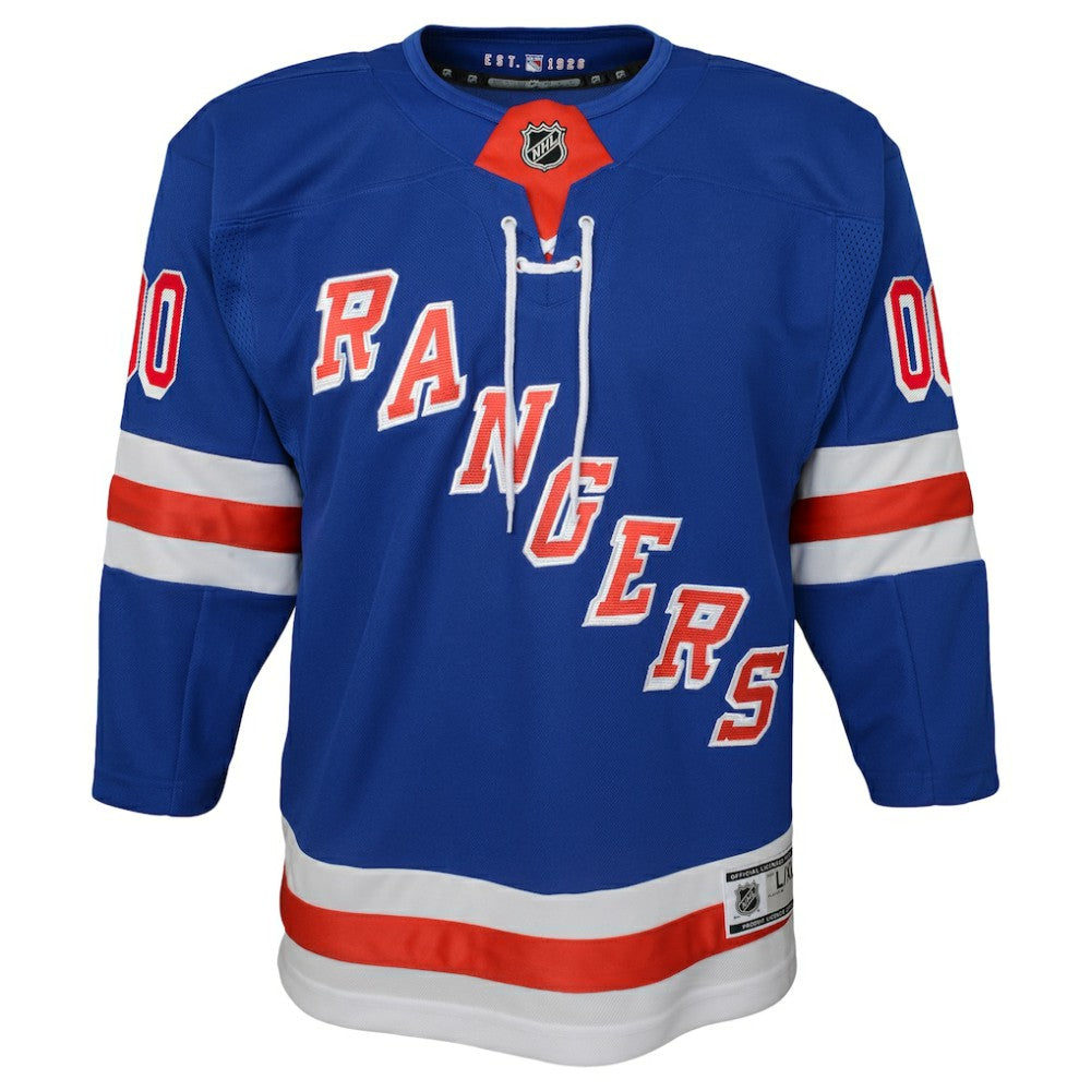 NHL New York Rangers Youth Home Premier Custom Jersey