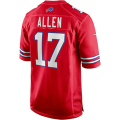 Josh Allen  Alternate Game Player Jersey - Buffalo Bills Jerseys
