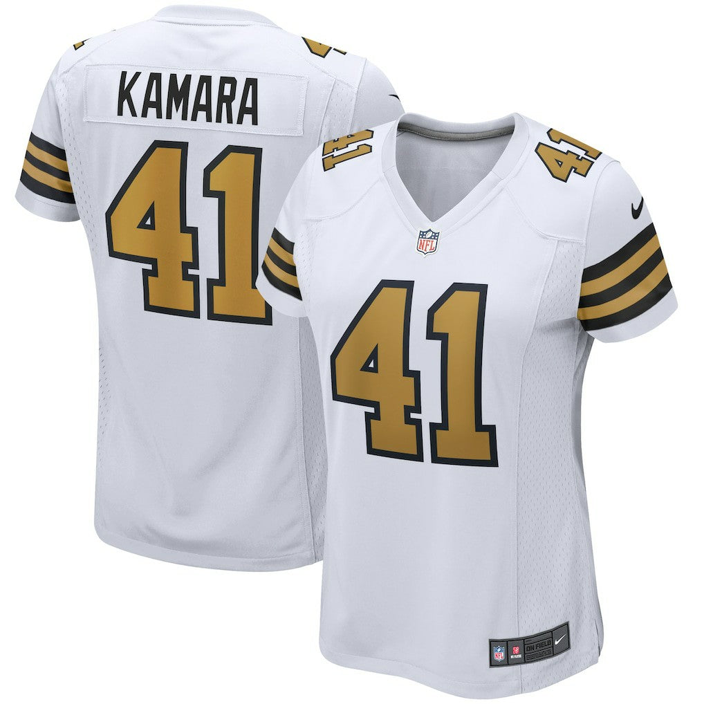 Alvin Kamara  Women's Alternate Game Player Jersey - New Orleans Saints Jerseys