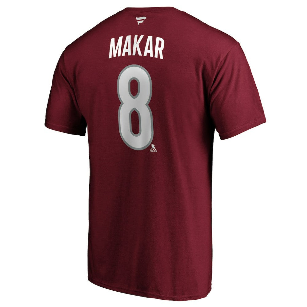 NHL Cale Makar Colorado Avalanche Fanatics Authentic Stack Player Name & Number T-Shirt