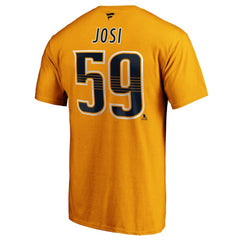 NHL Roman Josi Nashville Predators Fanatics Authentic Stack Player Name & Number T-Shirt