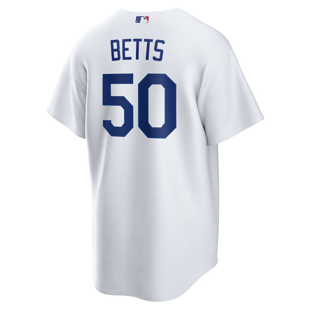 White Mookie Betts Los Angeles Dodgers Nike Home Replica Player Name Jersey