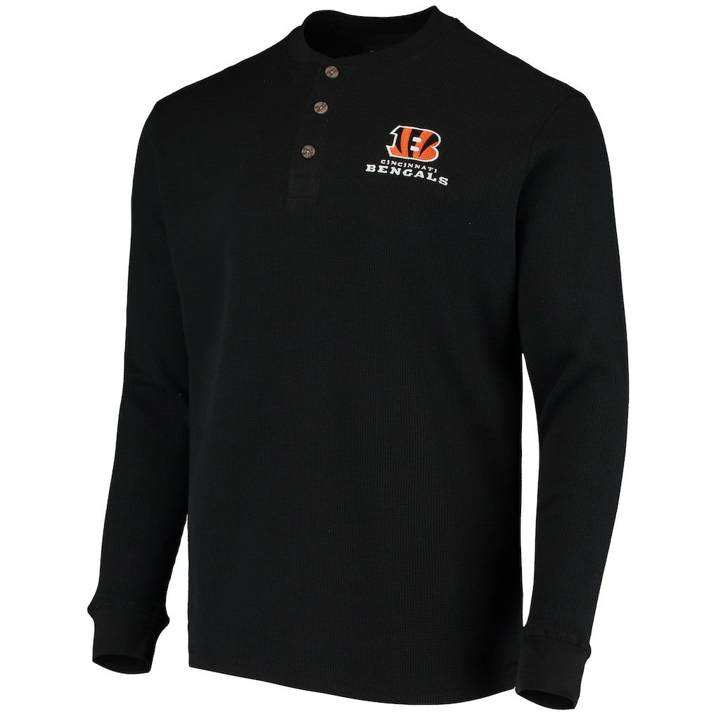 Dunbrooke Logo Maverick Thermal Henley Long Sleeve T-Shirt - Cincinnati Bengals T-shirts