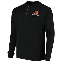 Dunbrooke Logo Maverick Thermal Henley Long Sleeve T-Shirt - Cincinnati Bengals T-shirts