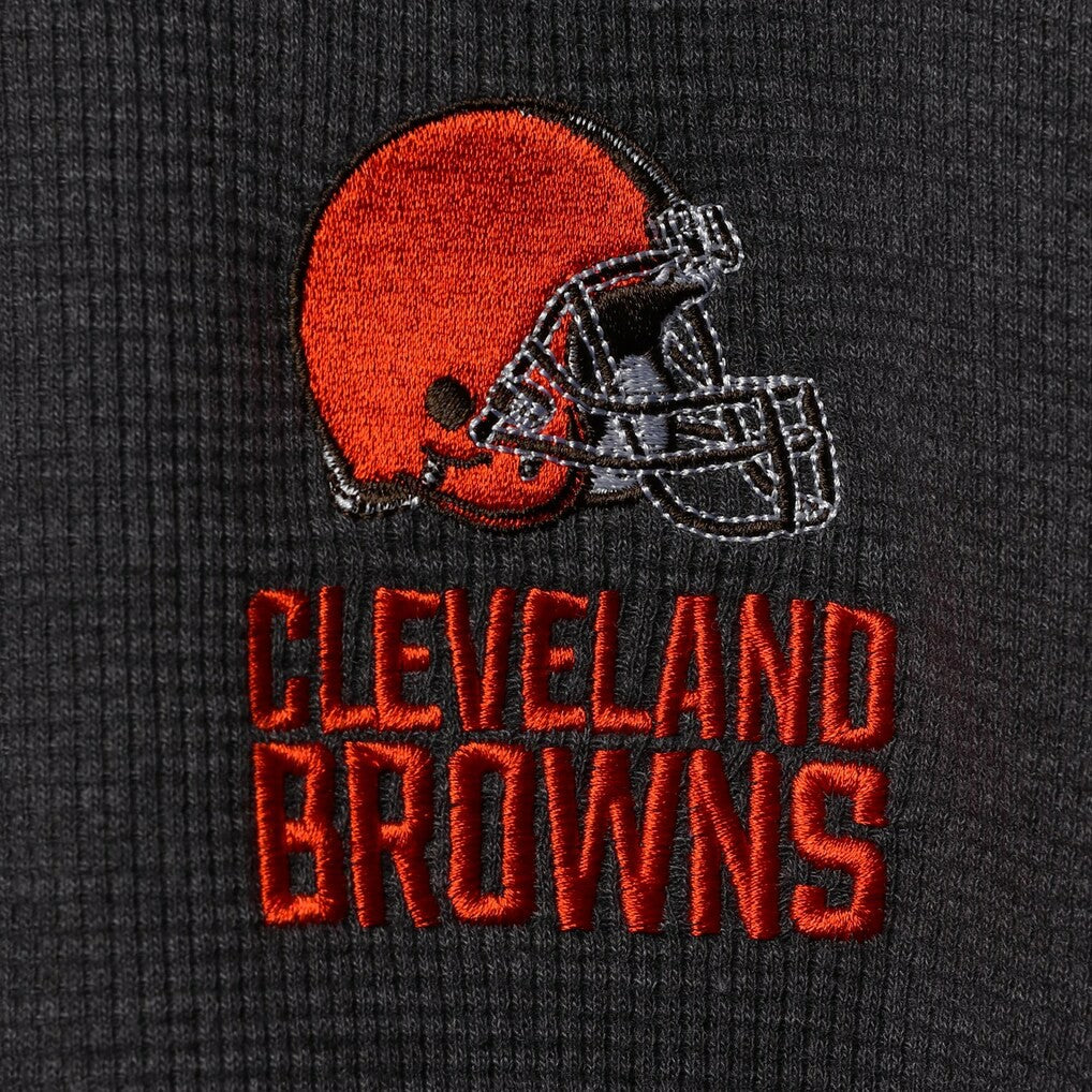Dunbrooke Logo Maverick Thermal Henley Long Sleeve T-Shirt - Cleveland Browns T-shirts