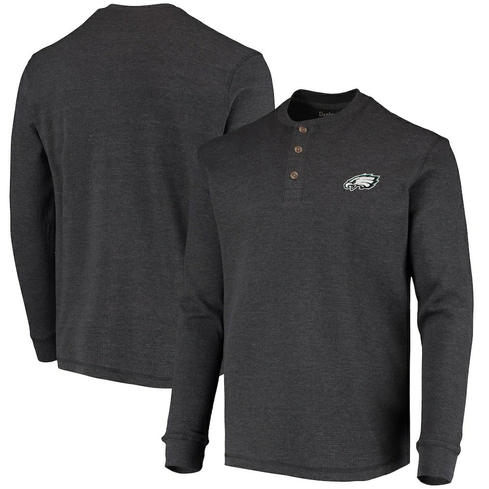 Dunbrooke Logo Maverick Thermal Henley Long Sleeve T-Shirt - Philadelphia Eagles T-shirts
