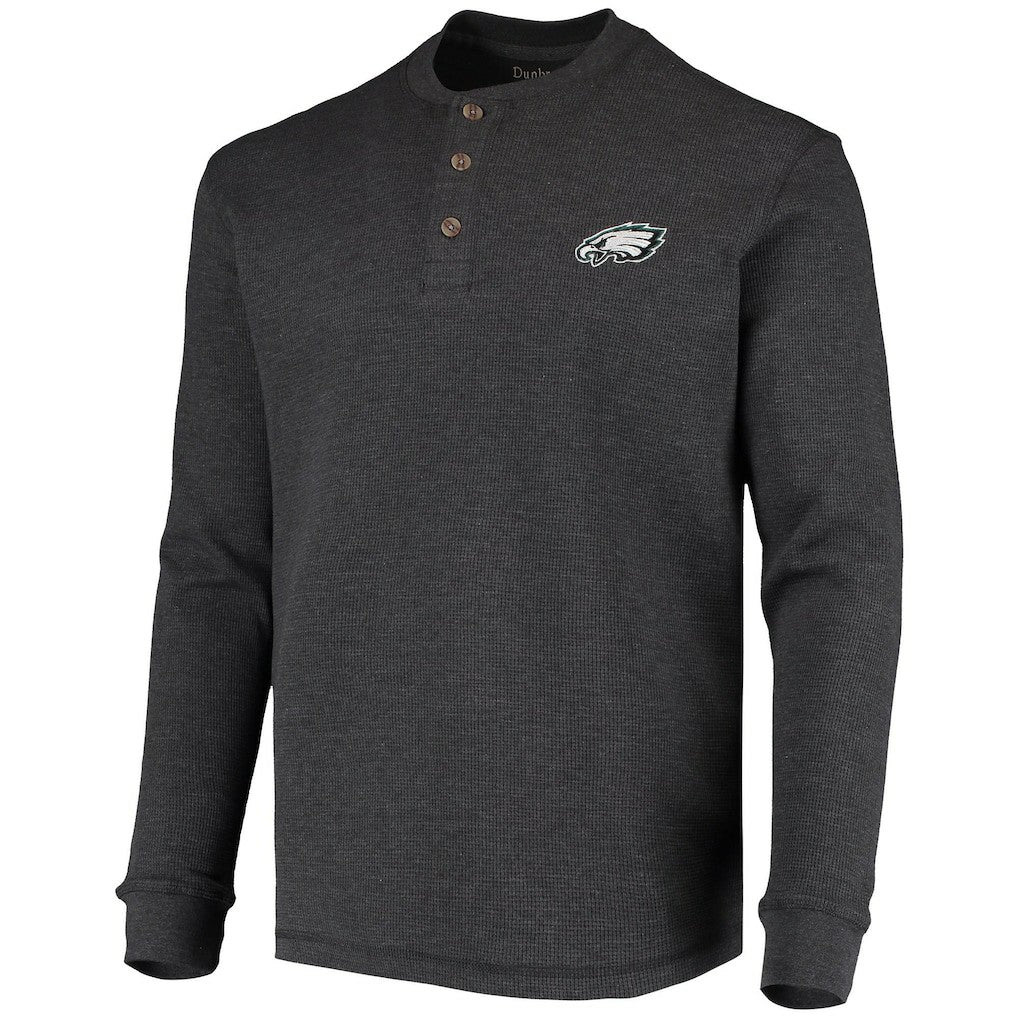 Dunbrooke Logo Maverick Thermal Henley Long Sleeve T-Shirt - Philadelphia Eagles T-shirts