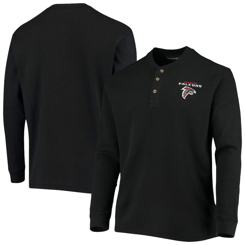 Dunbrooke Logo Maverick Thermal Henley Long Sleeve T-Shirt - Atlanta Falcons T-shirts