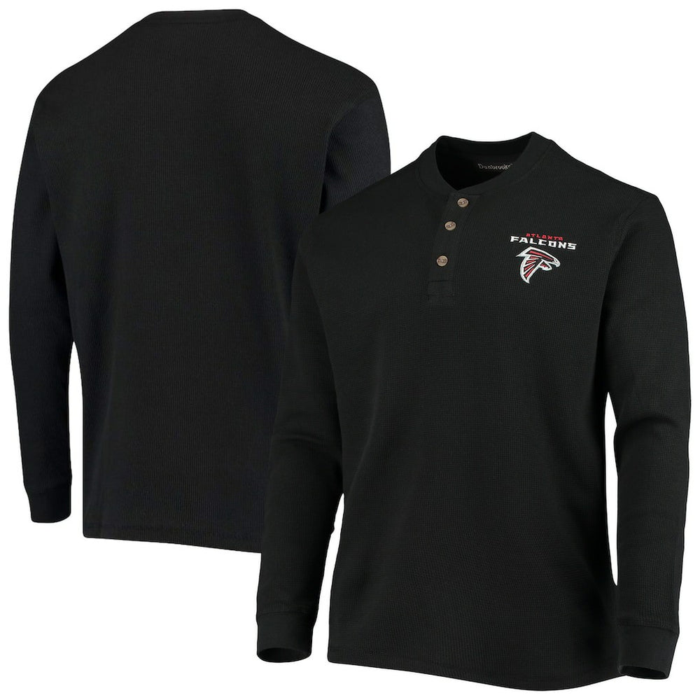 Dunbrooke Logo Maverick Thermal Henley Long Sleeve T-Shirt - Atlanta Falcons T-shirts