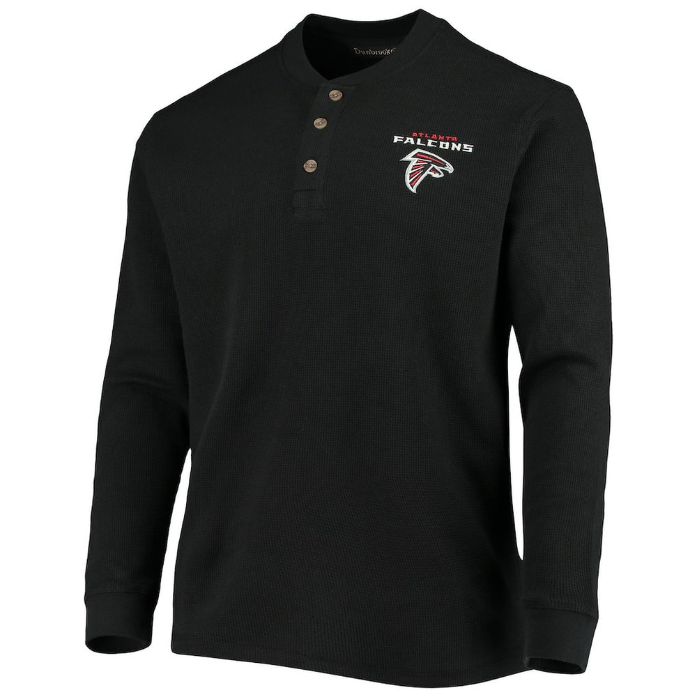 Dunbrooke Logo Maverick Thermal Henley Long Sleeve T-Shirt - Atlanta Falcons T-shirts