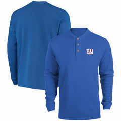 Dunbrooke Logo Maverick Thermal Henley Long Sleeve T-Shirt - New York Giants T-shirts