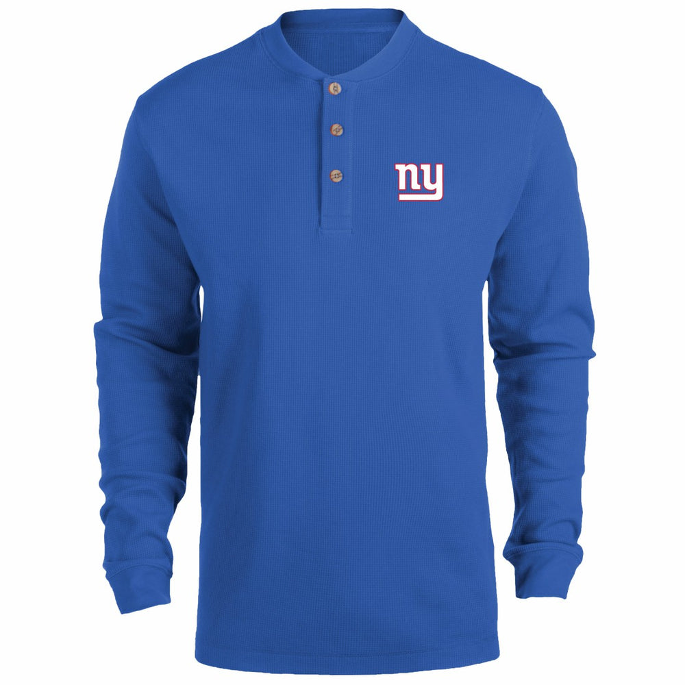 Dunbrooke Logo Maverick Thermal Henley Long Sleeve T-Shirt - New York Giants T-shirts