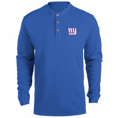 Dunbrooke Logo Maverick Thermal Henley Long Sleeve T-Shirt - New York Giants T-shirts