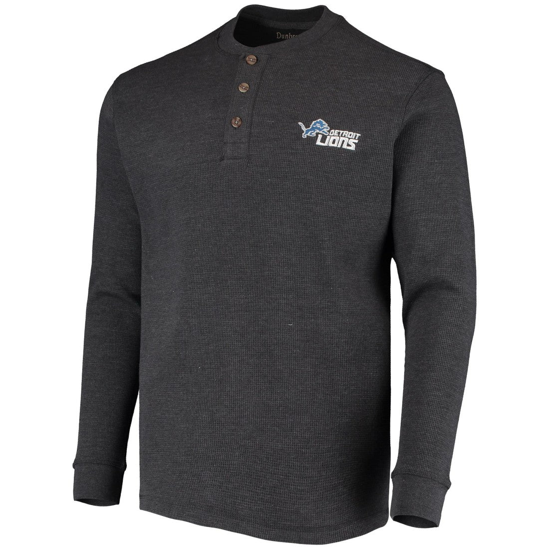 Dunbrooke Logo Maverick Thermal Henley Long Sleeve T-Shirt - Detroit Lions T-shirts