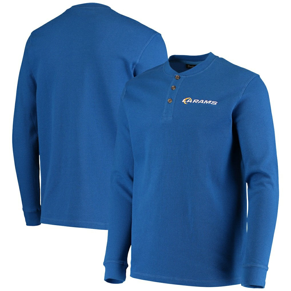 Dunbrooke Logo Maverick Thermal Henley Long Sleeve T-Shirt - Los Angeles Rams T-shirts