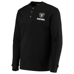 Dunbrooke Logo Maverick Thermal Henley Long Sleeve T-Shirt - Las Vegas Raiders T-shirts