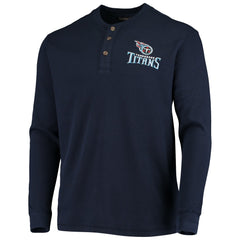 Dunbrooke Logo Maverick Thermal Henley Long Sleeve T-Shirt - Tennessee Titans T-shirts