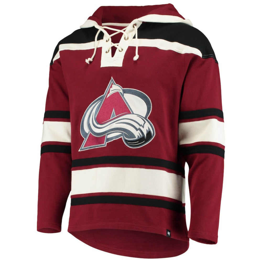 NHL Nathan MacKinnon Colorado Avalanche '47 Player Name & Number Lacer Pullover Hoodie
