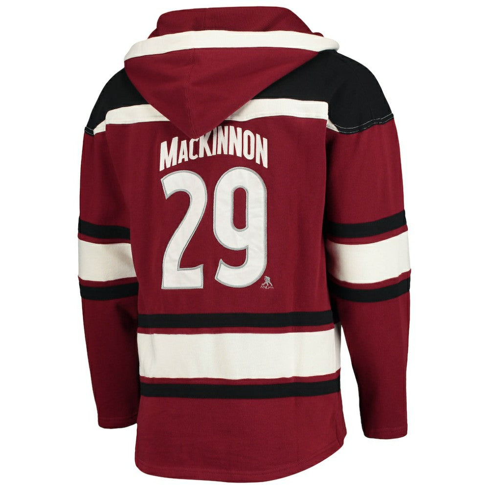 NHL Nathan MacKinnon Colorado Avalanche '47 Player Name & Number Lacer Pullover Hoodie