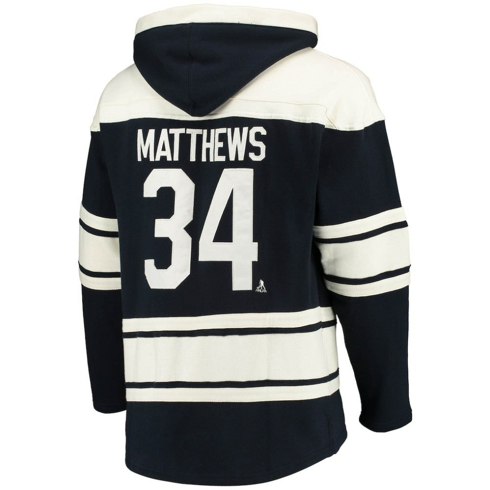 NHL Auston Matthews Toronto Maple Leafs '47 Player Name & Number Lacer Pullover Hoodie
