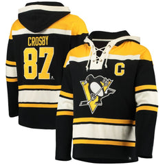 NHL Sidney Crosby Pittsburgh Penguins '47 Player Name & Number Lacer Pullover Hoodie